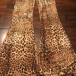 Animal Print Flare Pants